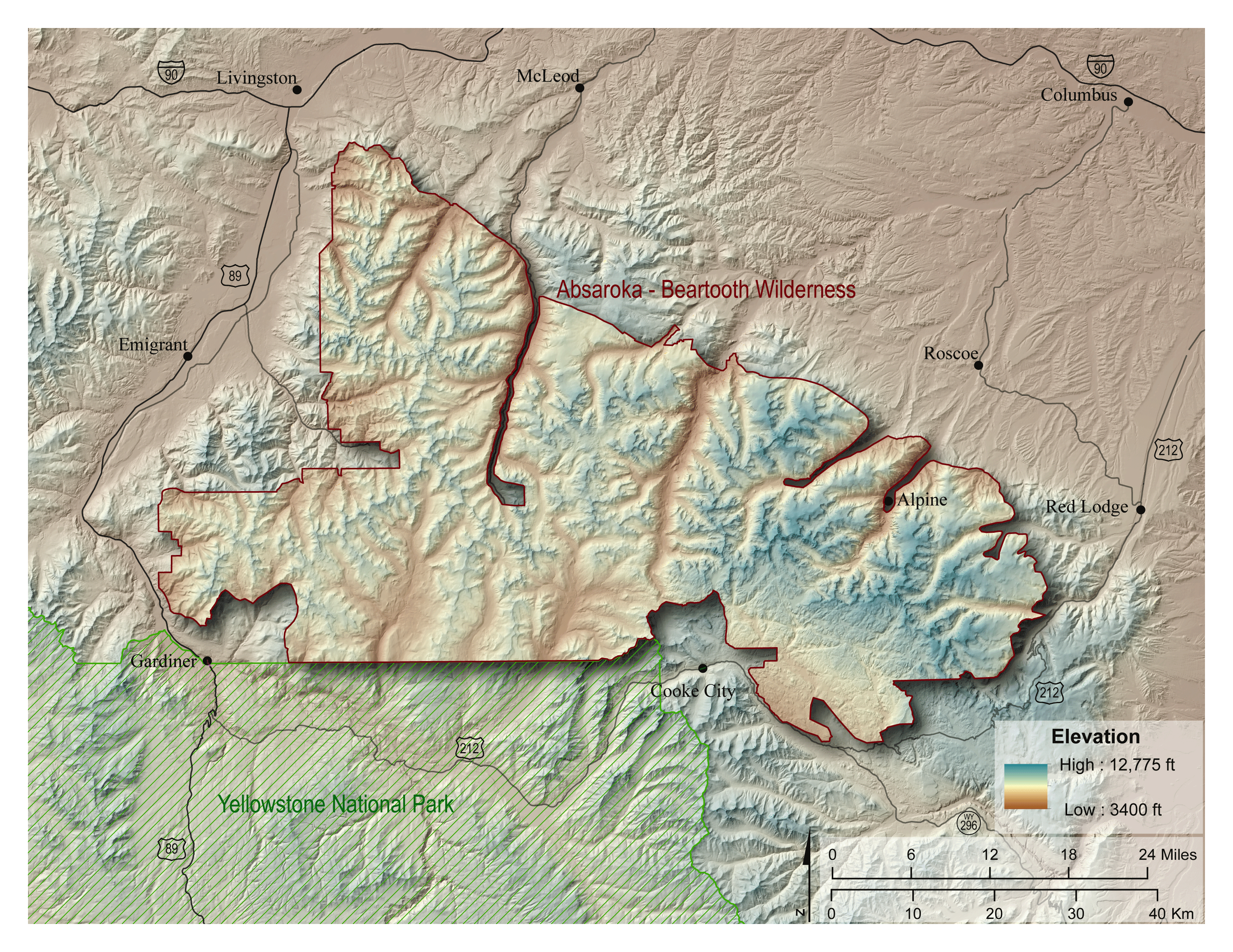 The Mighty Absaroka Beartooth Wilderness Atlas Of The Absaroka
